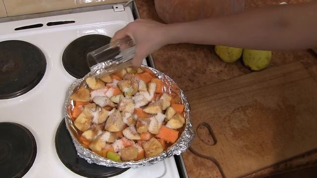 Печеная тыква с айвой смотреть онлайн