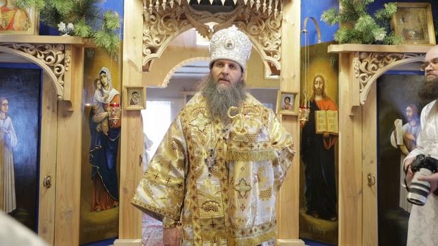 Литургия в храме иконы Божией Матери «Нечаянная радость» в пос. Старый Просвет Кетовского района смотреть онлайн