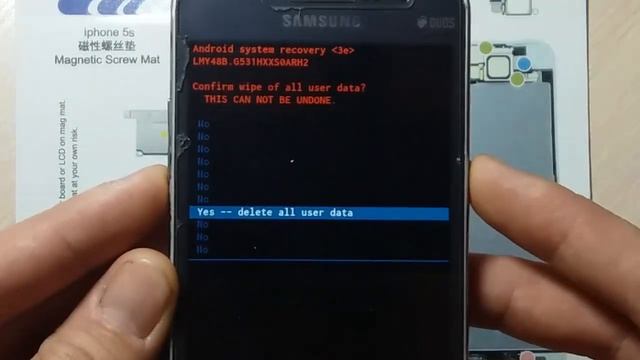 Hard Reset или Сброс пароля - Samsung Galaxy Grand Prime J2 Sm-G531H...