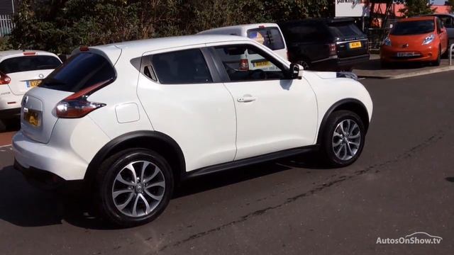 NISSAN JUKE TEKNA DIG-T WHITE 2016 смотреть онлайн