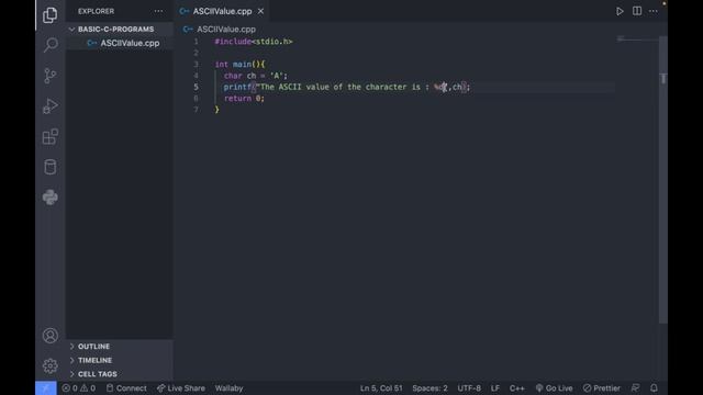 Write a Program to Print ASCII value of a Character | Basic C Programs in Hindi | Code Secret смотреть онлайн