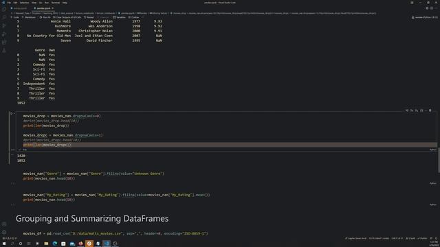 Python: Pandas Missing Data смотреть онлайн