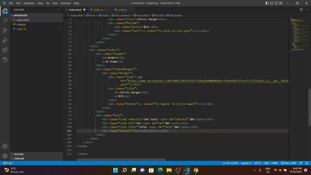 Create Burger Store App | Burgercog | Using HTML, CSS & Javascript | CNB With Source Code смотреть онлайн
