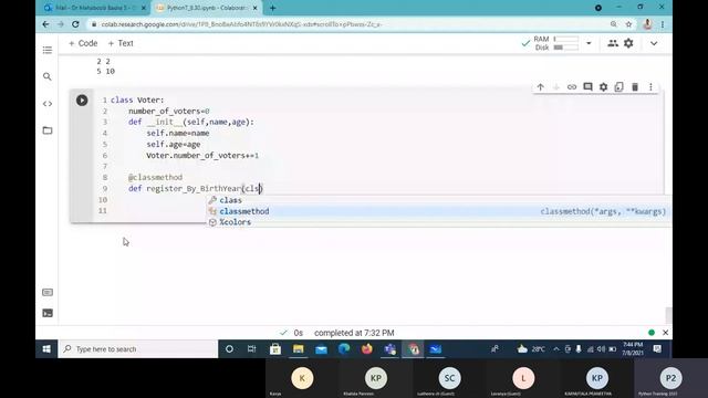 Python Programming Lecture 25 - Static property and method смотреть онлайн