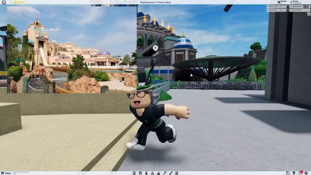 Theme Park Tycoon 2 *MINECRAFT* Mega Park! - (Video Game Park 🕹️)