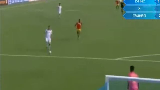Goal A. Akaïchi 51' African Championship of Nations Tunisia vs Guinea 2-1 смотреть онлайн