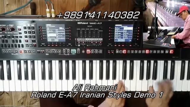 Ali Rahmani Roland E-A7 Iranian styles demo دموی ریتمهای فارسی смотреть онлайн