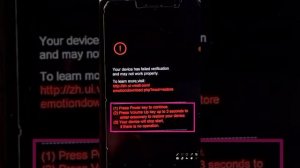 Fix Your device has failed verification and may not work properly in EMUI Honor & Huawei Phones