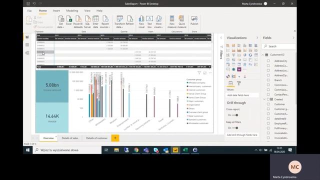 Funkcja DrillThrough - PowerBI смотреть онлайн