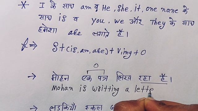Present continuous tense example and explain Is/am/are/Rules смотреть онлайн