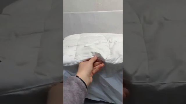 Пуховая перинка-наматрасник с юбкой от German Grass. Живое видео для покупателя. смотреть онлайн