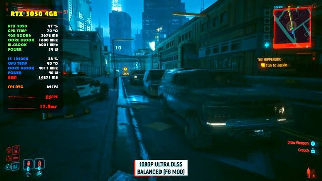 Cyberpunk 2077 (FSR 3 MOD) | Intel Core I5 12500H RTX 3050 | Acer Nitro 5 | 16 GB Ram смотреть онлайн