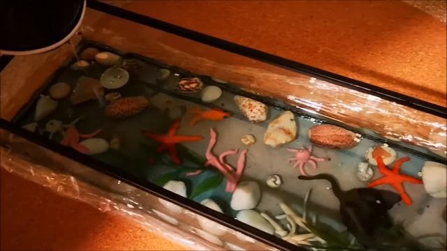 Картина 3Д Aквариум. Заливка эпоксидной смолой. смотреть онлайн