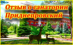 Отзыв о санатории Приднепровский и прогулка по территории
