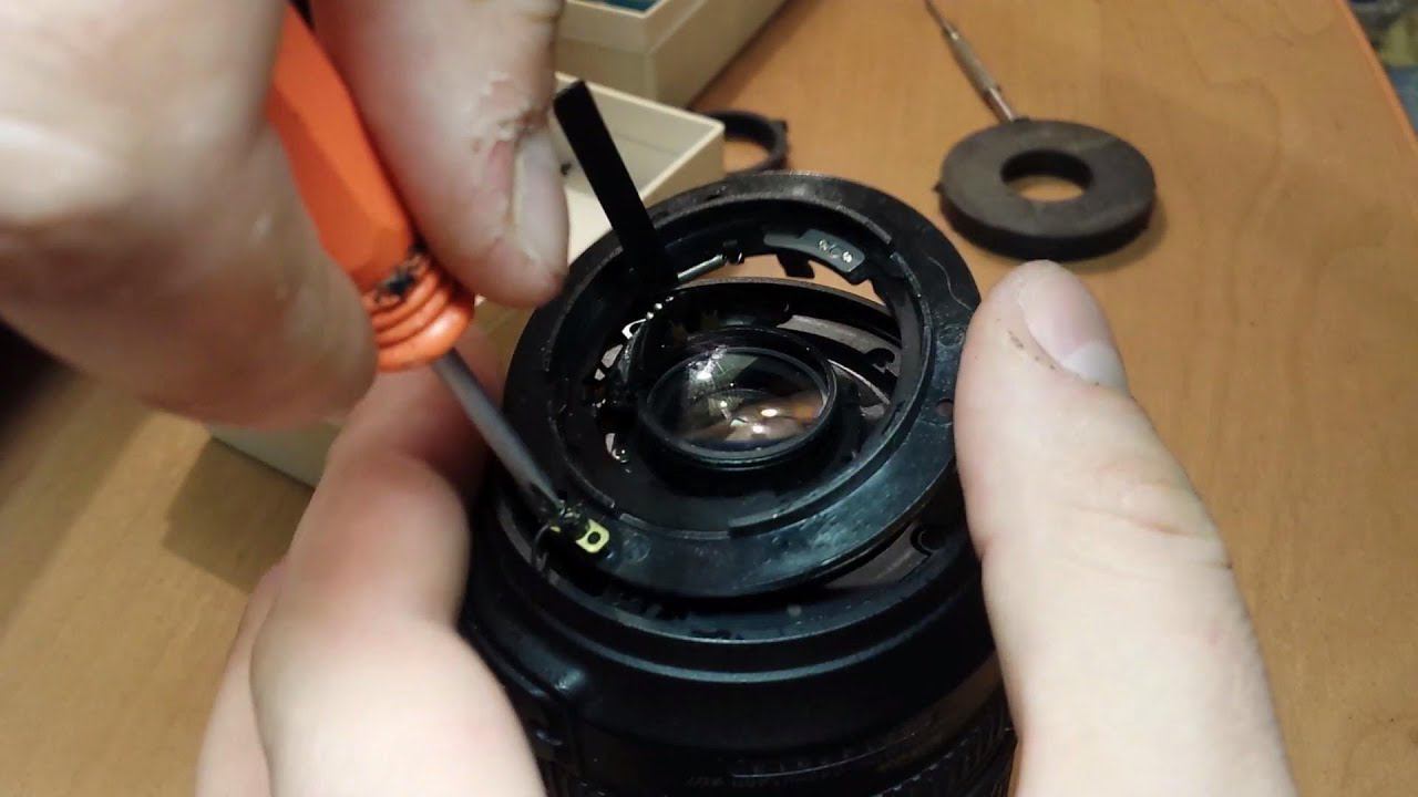 Замена байонета на объективе Nikon AF-S NIKKOR 18-105 Mm 1:3,5-5,6G ED