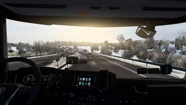 CV Driving Bundesautobahn 7 Germany | Scania S500 Cabinview | Euro Truck Simulator 2 смотреть онлайн