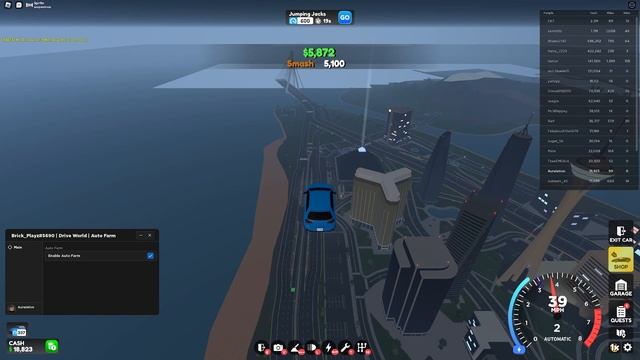 Roblox Drive World Script Hack | AUTOFARM 1,000,000 Per Minute & More | *PASTEBIN 2023* смотреть онлайн