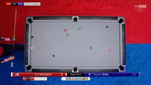 ? Rack of the Day | Earl Strickland vs Jayson Shaw | 2022 Mosconi Cup смотреть онлайн