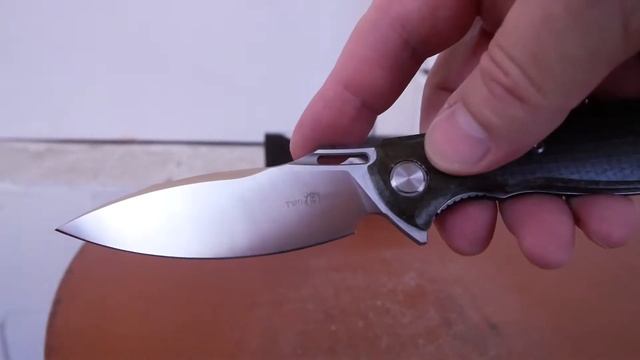 TwoSun TS162-Micarta Brown, D2, Wong Design, Tactical, EDC смотреть онлайн