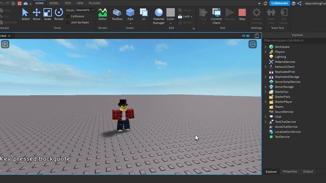 key press test (Roblox Studio) смотреть онлайн