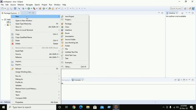 How to create and run Java Project in Eclipse IDE | Java | Eclipse IDE смотреть онлайн
