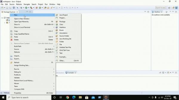 How to create and run Java Project in Eclipse IDE | Java | Eclipse IDE
