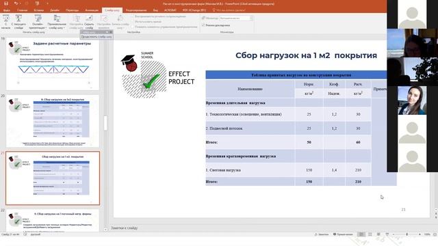 Лекция №21 Мохова Мария «Расчет стропильной фермы.» смотреть онлайн