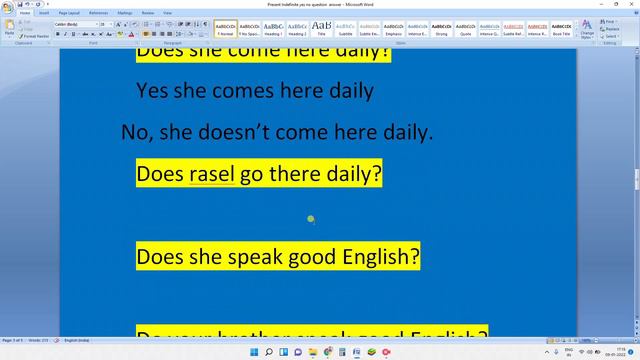 PreSent indefinite tense yes no question answer смотреть онлайн
