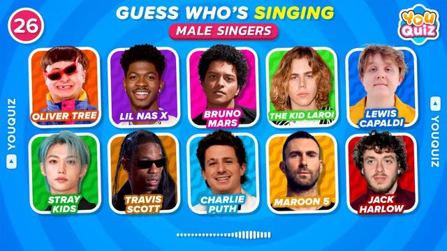 GUESS WHO'S SINGING 🎙️🎶 Most Popular Singers & Songs | Music Quiz 2024