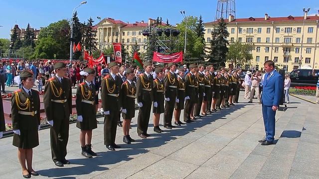 9 Мая 2016г. в Минске! День Победы! 11ч.(48). Почётный караул у вечного огня! Беларусь. смотреть онлайн