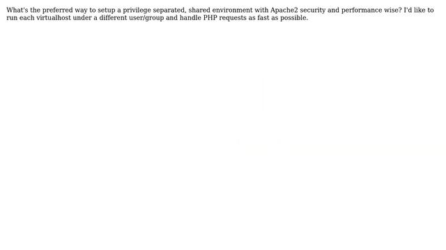 Efficient privilege separation under Apache2 + PHP 5.3 смотреть онлайн