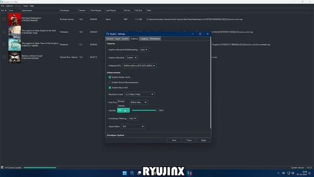 Batman: Arkham Trilogy YUZU and RYUJINX 4K UHD BEST Settings Performance Test | 60FPS | FSR смотреть онлайн