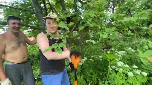 В шоке от покупки! Расчитка участка, косим, таскаем, дичь смотреть онлайн