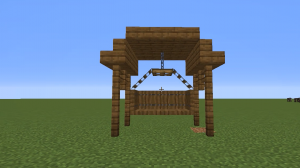 Как сделать качели в Майнкрафт | Minecraft постройки