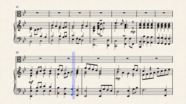 Gabriel´s Oboe by Ennio Morricone, b flat major | piano accompaniment for viola смотреть онлайн