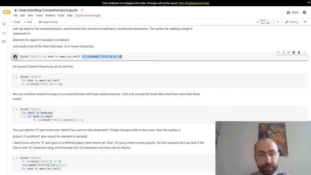 Understanding Comprehensions смотреть онлайн