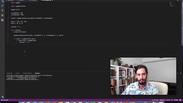 Make Art with Python - Writing our First Pygame Program смотреть онлайн