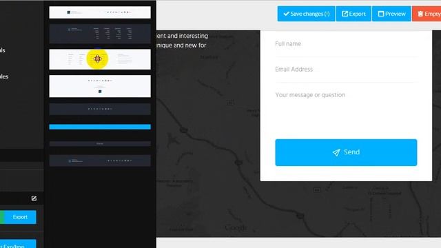 landing page меню смотреть онлайн