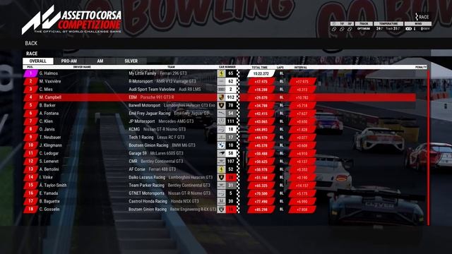 Assetto Corsa Competizione | Ferrari 296 GT3 | Watkins Glen | Race & Replay смотреть онлайн