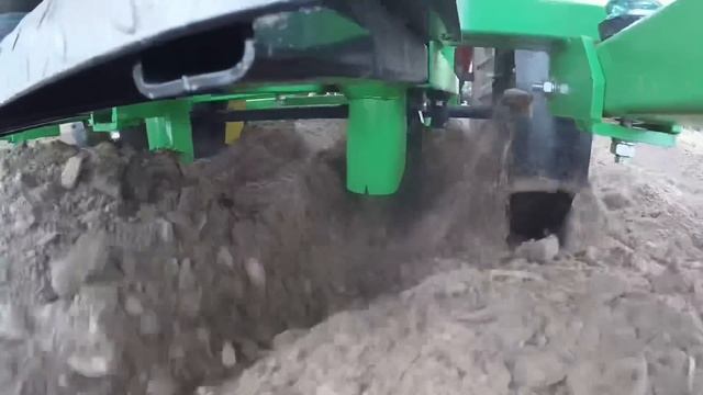 ROSSEL 244 ПОСАДКА КАРТОШКИ  картофелесажалка двухрядная Kerland CT-2