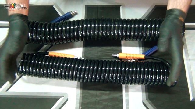 Пневматические полиуретановые витые шланги WiederKraft смотреть онлайн