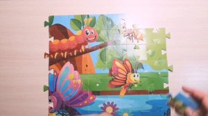 Собираем пазлы. Пазлы светятся в темноте.