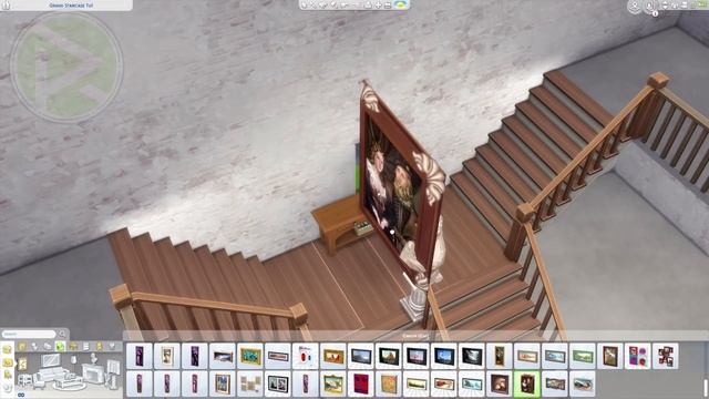 Sims 4 Grand Staircase Railing Free | BASE GAME | NO CC / MODS | Sims 4 Stairs Tutorial смотреть онлайн