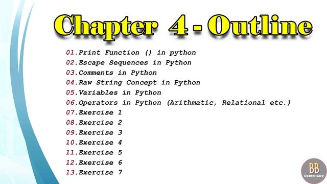 16 - Chapter 4 - Basic Operations in Python - Overview | Python Tutorial | Python Tutorial in Hindi смотреть онлайн