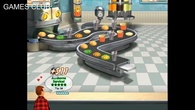 Burger Shop 1 - Game play - LEVEL 10 - (Games Club) смотреть онлайн