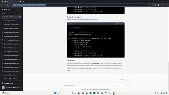 Why does this Python script only read the last RSS post into the file смотреть онлайн