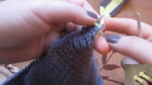 Простые следки на двух спицах