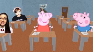 Свинка Пеппа в школе в классе блогеров Пеппа получила 2 и РОДИТЕЛЕЙ В ШКОЛУ!!!