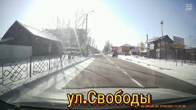 едем по городу УЛАН-УДЭ. ул.Борсоева-ул.Бабушкина. смотреть онлайн