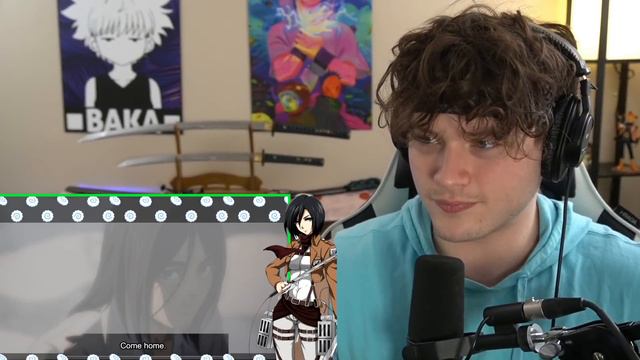 EREN VS WARHAMMER TITAN! || MIKASA SAVES EREN! || Attack on Titan Season 4 Episode 6 Reaction смотреть онлайн